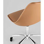 Офисный стул на металлическом основании EGGERY Brown пластик варинант исполнения - 3 | Loft Concept в Омске