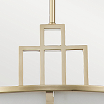 Подвесной светильник цвета латунь с белым матовым плафоном с геометрическим рисунком Feiss варинант исполнения - 4 | Loft Concept в Омске
