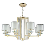 Люстра с 8-ю цилиндрическими плафонами из стекла Laurent варинант исполнения - 5 | Loft Concept в Омске