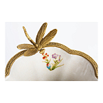 Ваза из фарфора с бронзовой стрекозой  Paradise Dragonfly варинант исполнения - 4 | Loft Concept в Омске