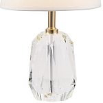 Настольная лампа с абажуром и основанием из хрусталя Manlio Crystal Lampshade Table Lamp варинант исполнения - 2 | Loft Concept в Омске
