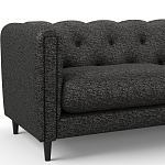 Мебельная ткань Шенилл темно-серый цвет 138 см T4-40 варинант исполнения - 4 | Loft Concept в Омске