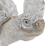 Статуэтка черепаха с ажурным панцирем и детализированной текстурой в белом цвете Marine Accessories варинант исполнения - 5 | Loft Concept в Омске