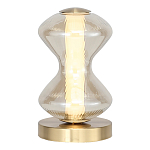 Настольная лампа светодиодная с волнообразным стеклянным плафоном Amphora of Light варинант исполнения - 1 | Loft Concept в Омске