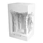 Встраиваемый в стену гипсовый светильник под покраску с колоннами и арками в античном стиле Antiquity Athena варинант исполнения - 2 | Loft Concept в Омске