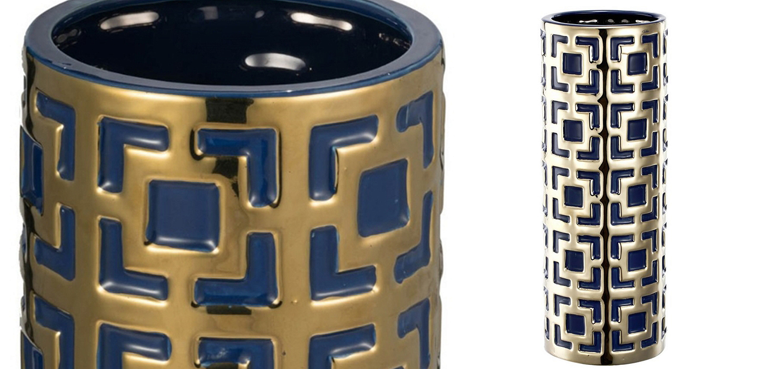 Ваза с геометрическим узором Marion Vase Ваза с геометрическим узором Marion Vase - Loft-Concept в Омске