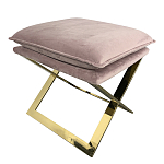 Пуф велюровый на металлическом основании Meekness варинант исполнения - 2 | Loft Concept в Омске