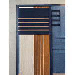 Панно из шнура Синяя геометрическая абстракция wall panel line Blue варинант исполнения - 3 | Loft Concept в Омске