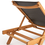 Шезлонг из текстиля и эвкалипта Power of Nature варинант исполнения - 4 | Loft Concept в Омске