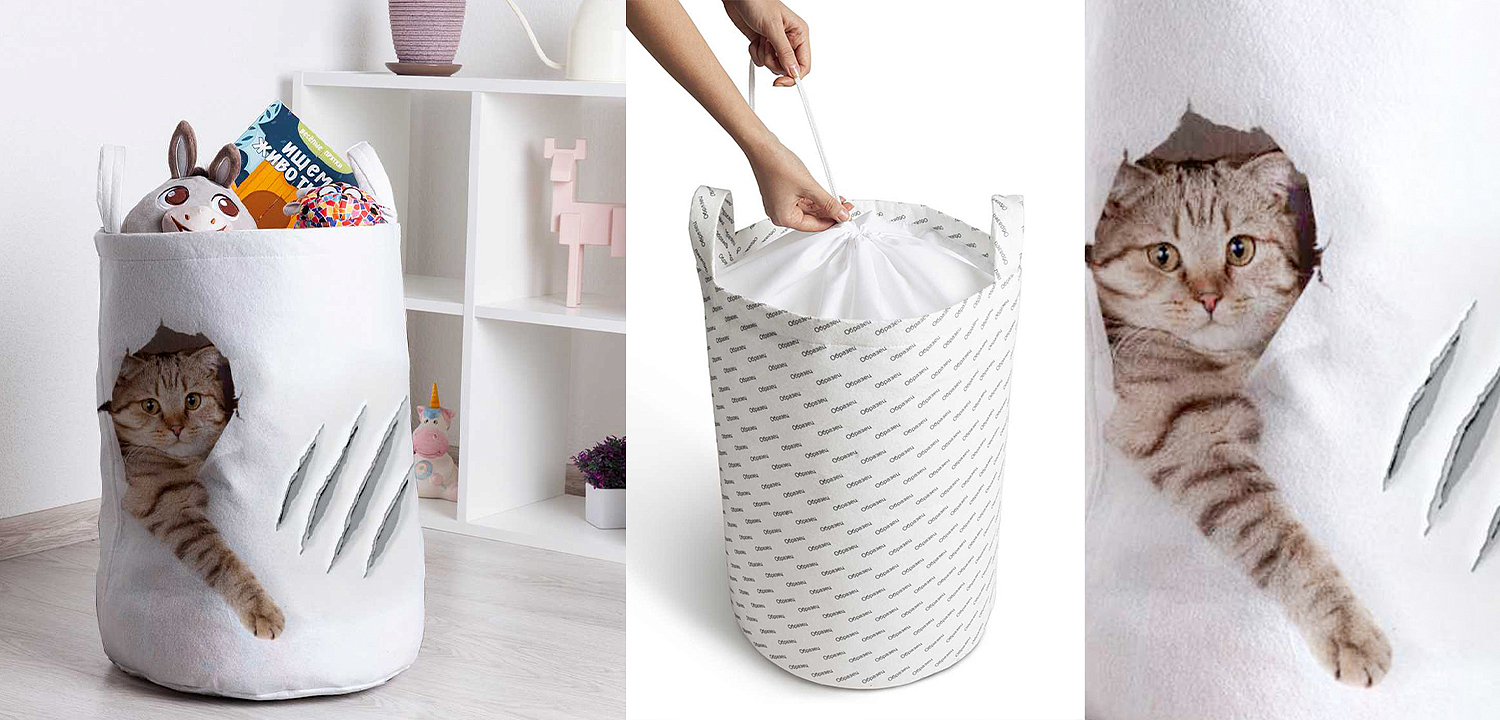 Корзина Hello Cat Basket Корзина Hello Cat Basket - Loft-Concept в Омске