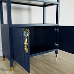 Стеллаж со стеклянными полками Elsa Dreams Blue варинант исполнения - 5 | Loft Concept в Омске