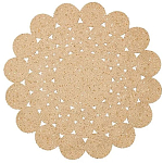 Ковер круглый с джутовой основой Round tourniquet варинант исполнения - 1 | Loft Concept в Омске