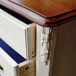 Высокий деревянный комод в стиле прованс Montmartre Provence Chest of Drawers варинант исполнения - 3 | Loft Concept в Омске