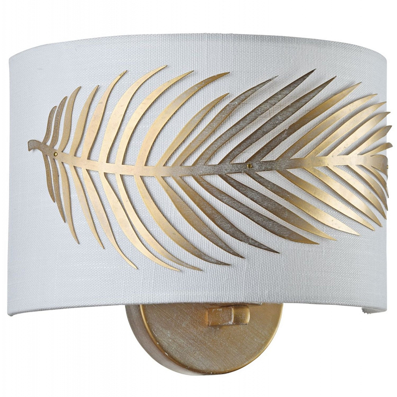 Бра Golden Feather Sconces Золотой Белый в Омске | Loft Concept 