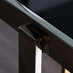 Консоль в современном стиле с черной стекляной столешницей Console with Black Glass варинант исполнения - 3 | Loft Concept в Омске