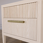 Прикроватная Тумбочка Primo с двумя ящиками Светлый дуб варинант исполнения - 4 | Loft Concept в Омске