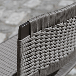 Дизайнерский стул с каркасом из металла с плетеными сиденьем и спинкой GREEN POINT Chair варинант исполнения - 7 | Loft Concept в Омске