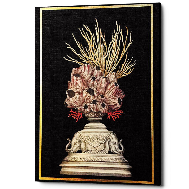 Постер Sea Vase Poster 1 Черный Бежевый Постер Sea Vase Poster 1 Черный Бежевый в Омске | Loft Concept