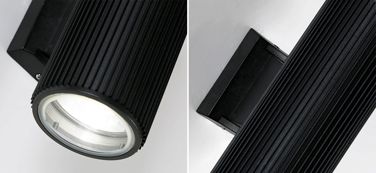 Черный уличный светильник RIBBING 26 см Черный уличный светильник RIBBING 26 см - Loft-Concept в Омске