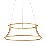 Люстра золотого цвета с 2-мя светодиодными кольцами Eurofase варинант исполнения - 1 | Loft Concept в Омске