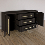 Буфет Primo с тремя ящиками и двумя фасадами Темный орех варинант исполнения - 5 | Loft Concept в Омске