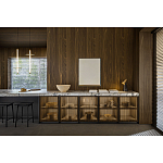 Кухонный гарнитур из массива дуба и камня Ratio Dada Engenereed варинант исполнения - 3 | Loft Concept в Омске