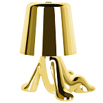 Настольная лампа фигурная золотого цвета с гладким абажуром Высота 17 см Sophia варинант исполнения - 6 | Loft Concept в Омске