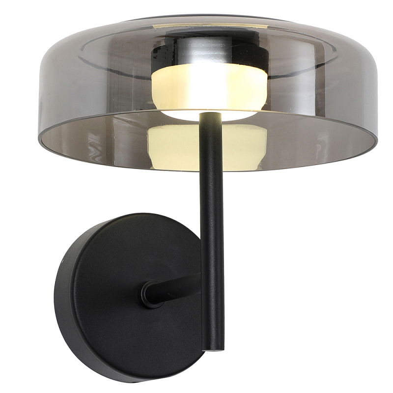 Бра Blanton smoky round Черный Дымчатый (Smoke) в Омске | Loft Concept 