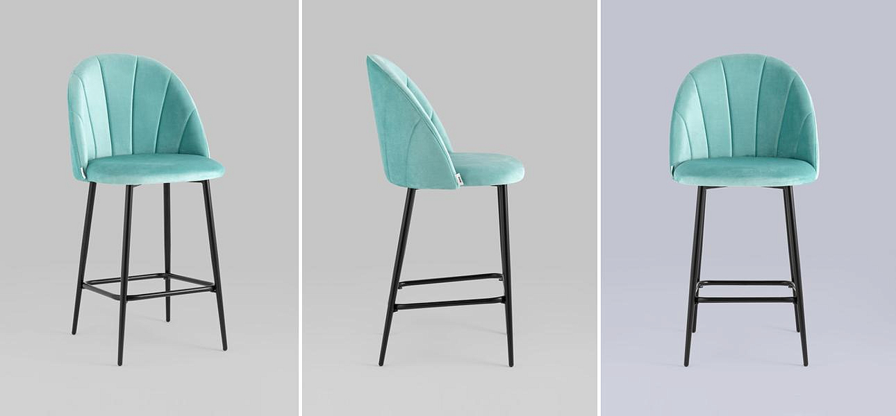 Барный Стул Balsari S Chair Цвет Тиффани - Loft-Concept в Омске