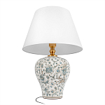 Настольная лампа с цветочной росписью Lamp Flower Painting варинант исполнения - 3 | Loft Concept в Омске