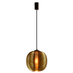 Подвесной светильник со стеклянным рельефным плафоном золото Perforated Glass 25 варинант исполнения - 2 | Loft Concept в Омске