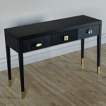 Дизайнерский Письменный стол Elsa Dreams Black с тремя ящиками варинант исполнения - 3 | Loft Concept в Омске