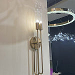 Бра с вытянутым рифленым стеклянным плафоном цилиндрической формы Trumpet tube варинант исполнения - 8 | Loft Concept в Омске