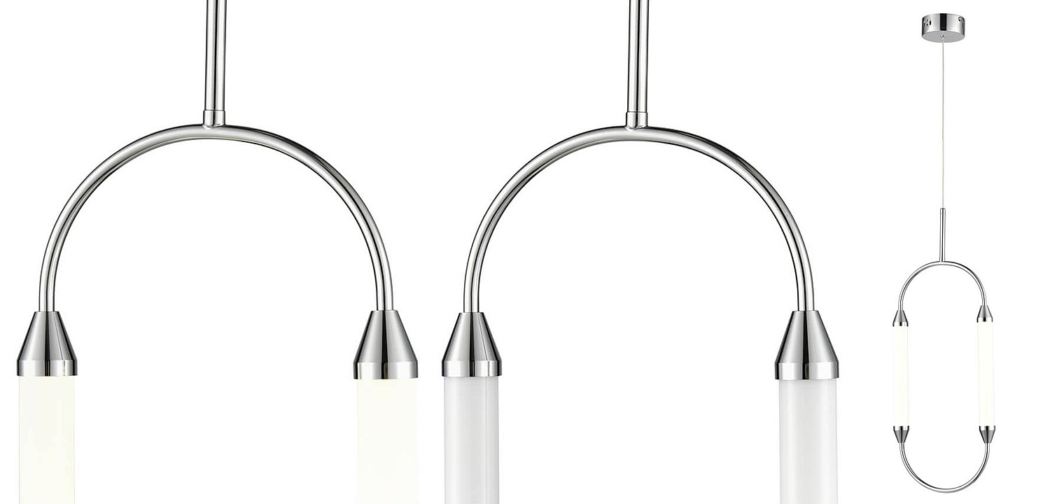 Подвесной светильник Giopato & Coombes CIRQUE Pendant Ellipse Vertical Chrome M Подвесной светильник Giopato & Coombes CIRQUE Pendant Ellipse Vertical Chrome M - Loft-Concept в Омске