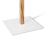 Вешалка с квадратным основанием и 4-мя белыми металлическими крючками Industrial Metal Rust варинант исполнения - 3 | Loft Concept в Омске