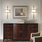 Бра вертикальное с белым полукруглым плафоном и длинным стержнем L Kichler варинант исполнения - 2 | Loft Concept в Омске