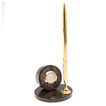 Часы настольные с ручкой из натурального камня Stone Clock варинант исполнения - 13 | Loft Concept в Омске