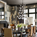 Обои ручная роспись в стиле Арт-деко Symphony Original colourway on Arkose silk dupion варинант исполнения - 2 | Loft Concept в Омске