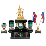 Настольный письменный набор из малахита и долерита Leader Organizer варинант исполнения - 1 | Loft Concept в Омске