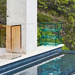 Стол журнальный в форме кубов Acrylic Furniture Lumina Mint Breeze варинант исполнения - 7 | Loft Concept в Омске