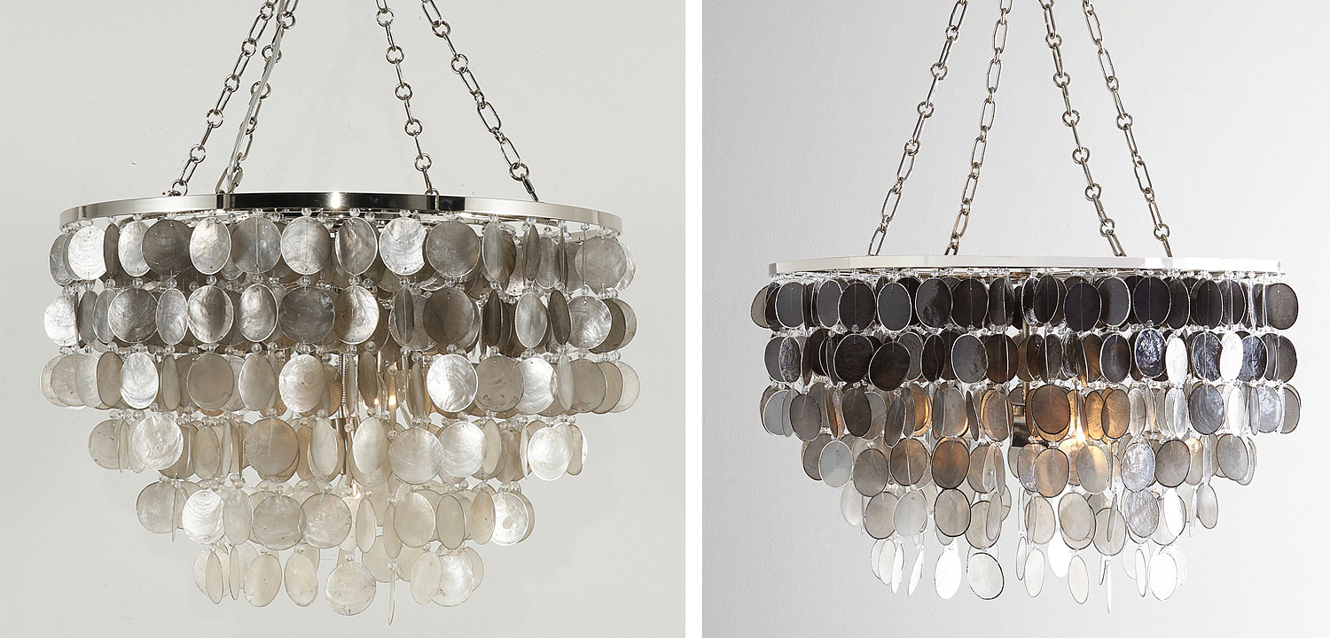 Люстра из ракушек SHELL Chandelier grey 61 Люстра из ракушек SHELL Chandelier grey 61 - Loft-Concept в Омске