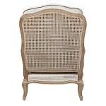 Кресло со спинкой из ротанга Ellie Rattan Armchair beige print flax варинант исполнения - 2 | Loft Concept в Омске