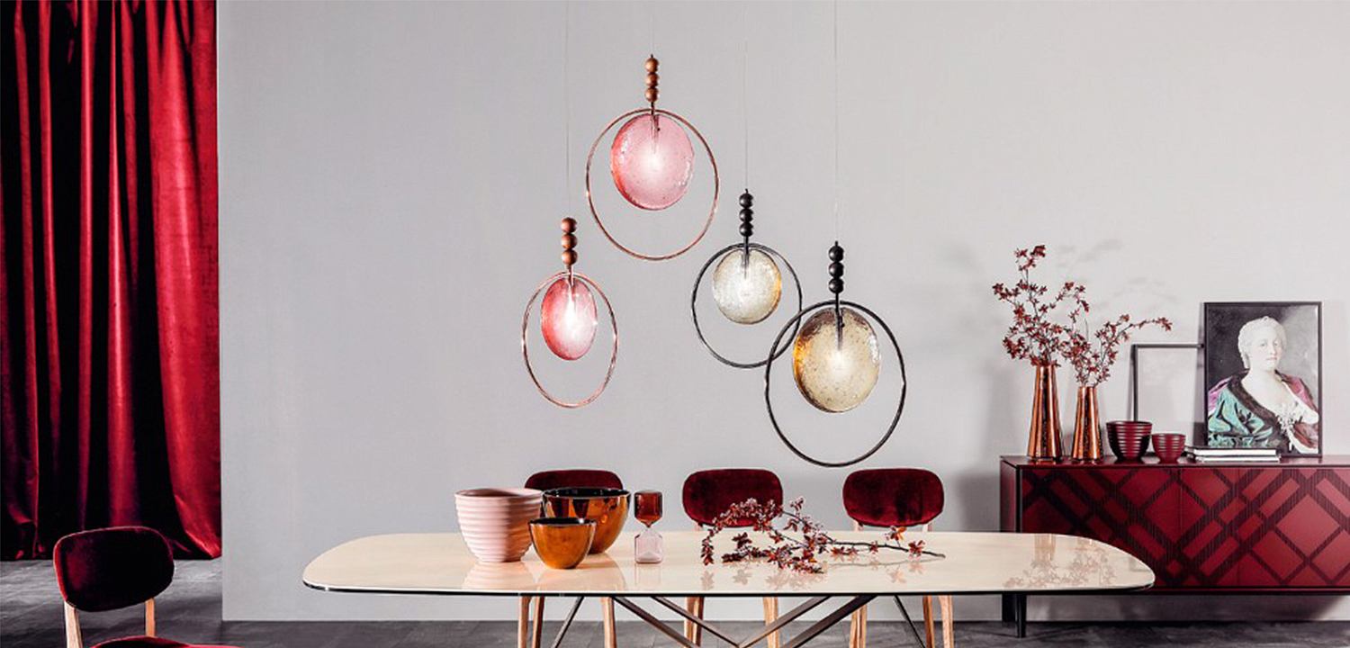 Подвесной светильник c цветным стеклом Tonin Casa Lampada Dreamy Подвесной светильник c цветным стеклом Tonin Casa Lampada Dreamy - Loft-Concept в Омске