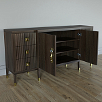 Большой Комод-буфет Elsa Dreams Walnut с ящиками варинант исполнения - 5 | Loft Concept в Омске