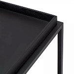 Тумба чёрная на колёсах Cabinet on Wheels варинант исполнения - 4 | Loft Concept в Омске