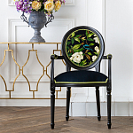 Стул с подлокотниками из бука с изображением птицы и цветов Blooming Birds варинант исполнения - 2 | Loft Concept в Омске