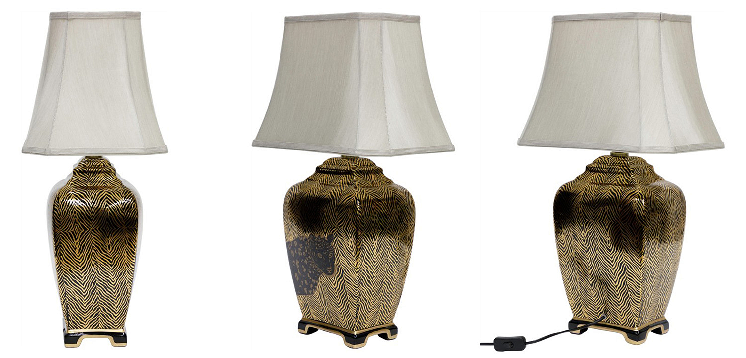 Настольная лампа Leopard Table lamp black and gold Настольная лампа Leopard Table lamp black and gold - Loft-Concept в Омске