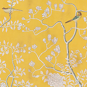 Обои ручная роспись Temple Newsam Tang Yellow