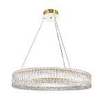 Люстра подвесная круглая из прозрачного хрусталя с золотым корпусом Selfsufficient варинант исполнения - 7 | Loft Concept в Омске