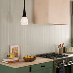 Подвесной светильник каплевидной формы с комбинированным плафоном из стали и белого матового стекла Kichler варинант исполнения - 7 | Loft Concept в Омске